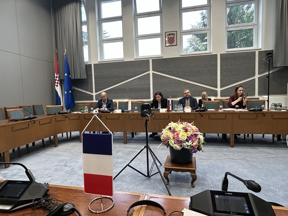FabienFieschi's tweet image. 1ère journée de la visite du groupe d’amitié 🇫🇷🇭🇷du @Senat à #Zagreb : rencontres de @KarineDaniel44 @MarionCanales et @C_Chaillou avec le groupe d’amitié 🇭🇷🇫🇷du #Sabor @MazarNikola &amp;amp; les commissions des affaires étrangères et européennes.
