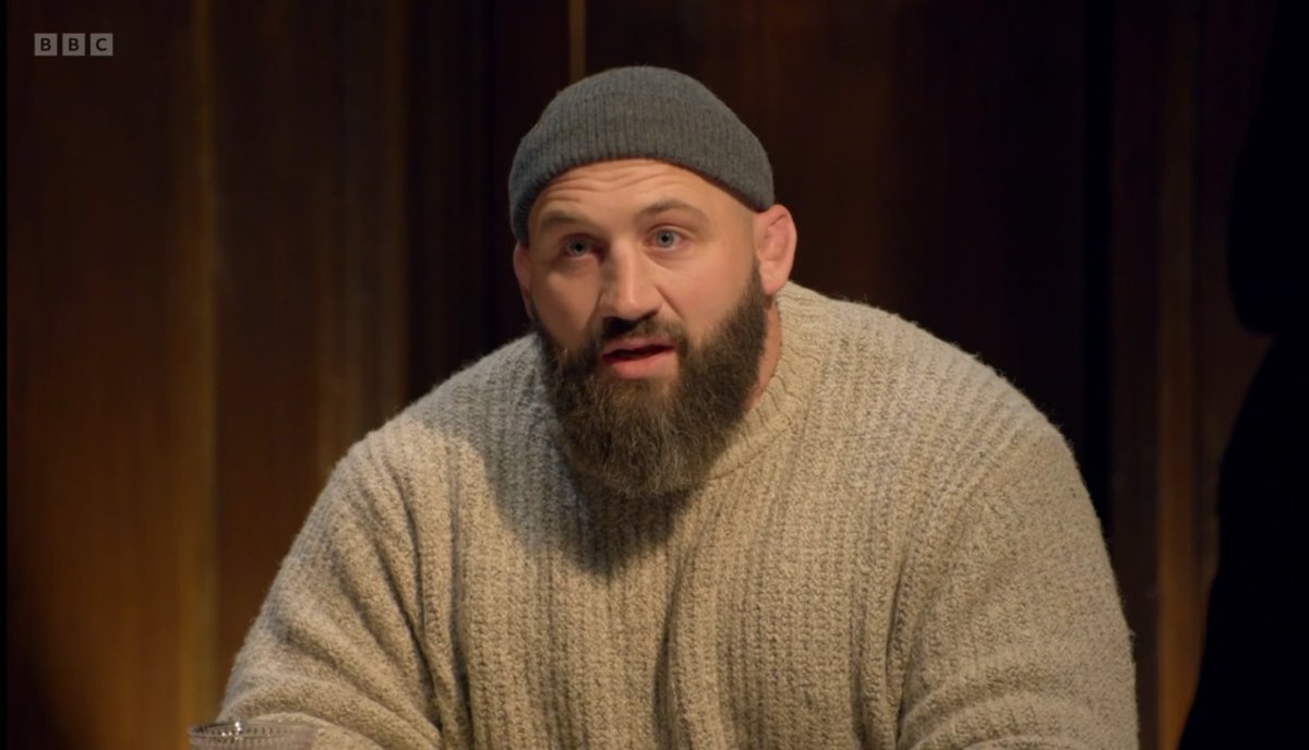 RyanJL's tweet photo. When you have to banish a Traitor before performing a sea shanty #CelebrityTraitors https://t.co/quuJhaCVjq