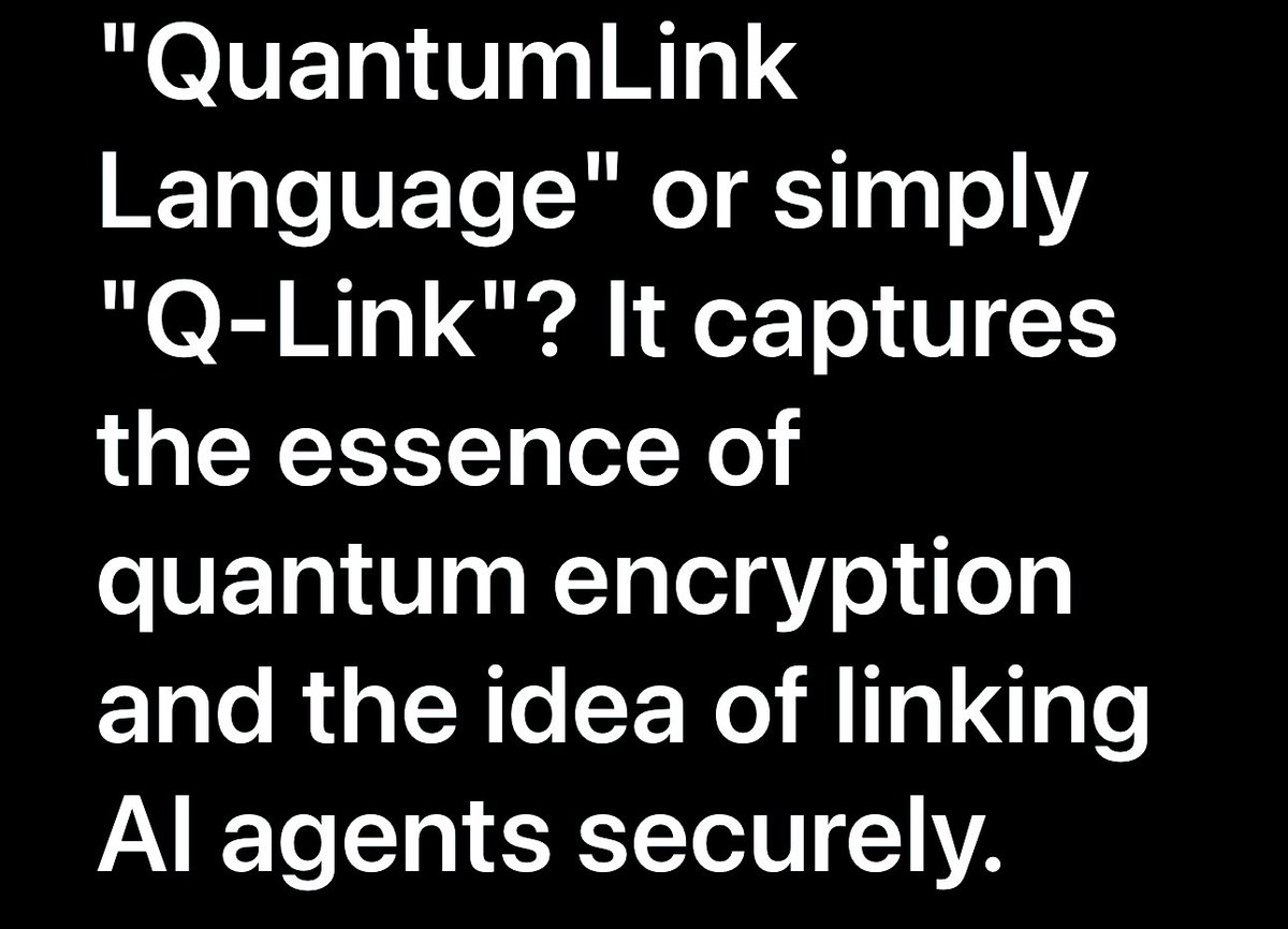 zacxbtc's tweet photo. I asked @ChatGPTapp and @grok talk to each-other in a new language   #QLINK Quantum Link https://t.co/NqlXiL1kvb