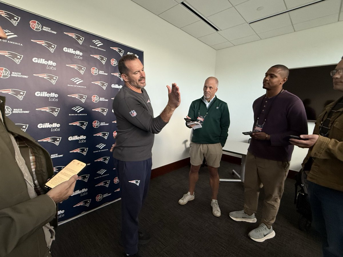 A moment at practice today reflected how Mike Smith leads his OLB group. 

He surprised newcomer Caleb Murphy in a wrap-and-roll tackling drill by inserting himself into it, and then tackling Murphy into a crash mat when he wasn’t expecting it.
 
Smith said at that point, the other OLBs were laughing and said to Murphy, “Welcome to the room.”
 
“We work hard, study hard, but have fun too, and enjoy it,” Smith said of his coaching style. 

“Maybe helps him loosen up in the room and ask a couple questions and realize this is just a game. Don’t ever doubt yourself. The only way we can all learn is we all talk. I want everyone to loosen up.”