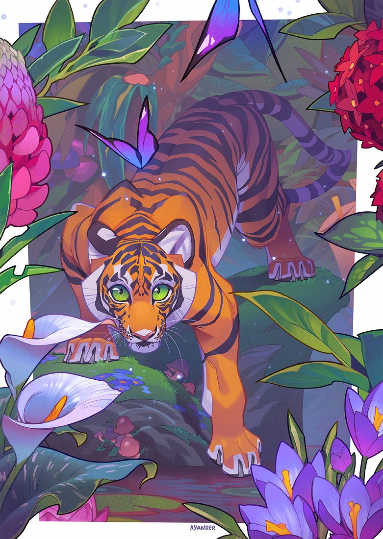 Kissyander's tweet image. 🐯🌸🌳