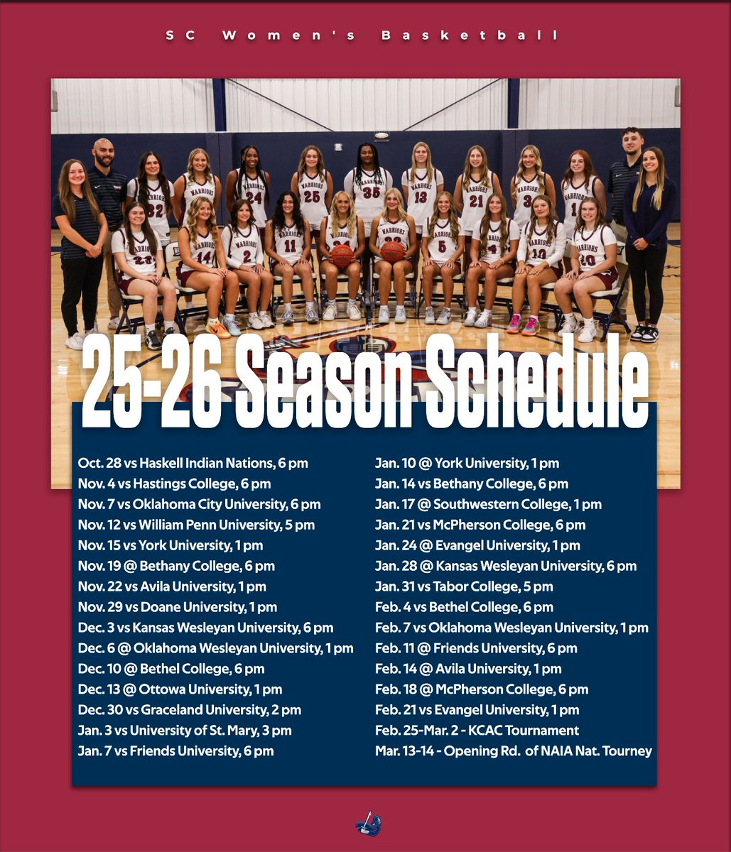 Mark your calendars — the 25-26 season is locked in! 🗓️

Time to pack the gym and bring the noise! 🏀