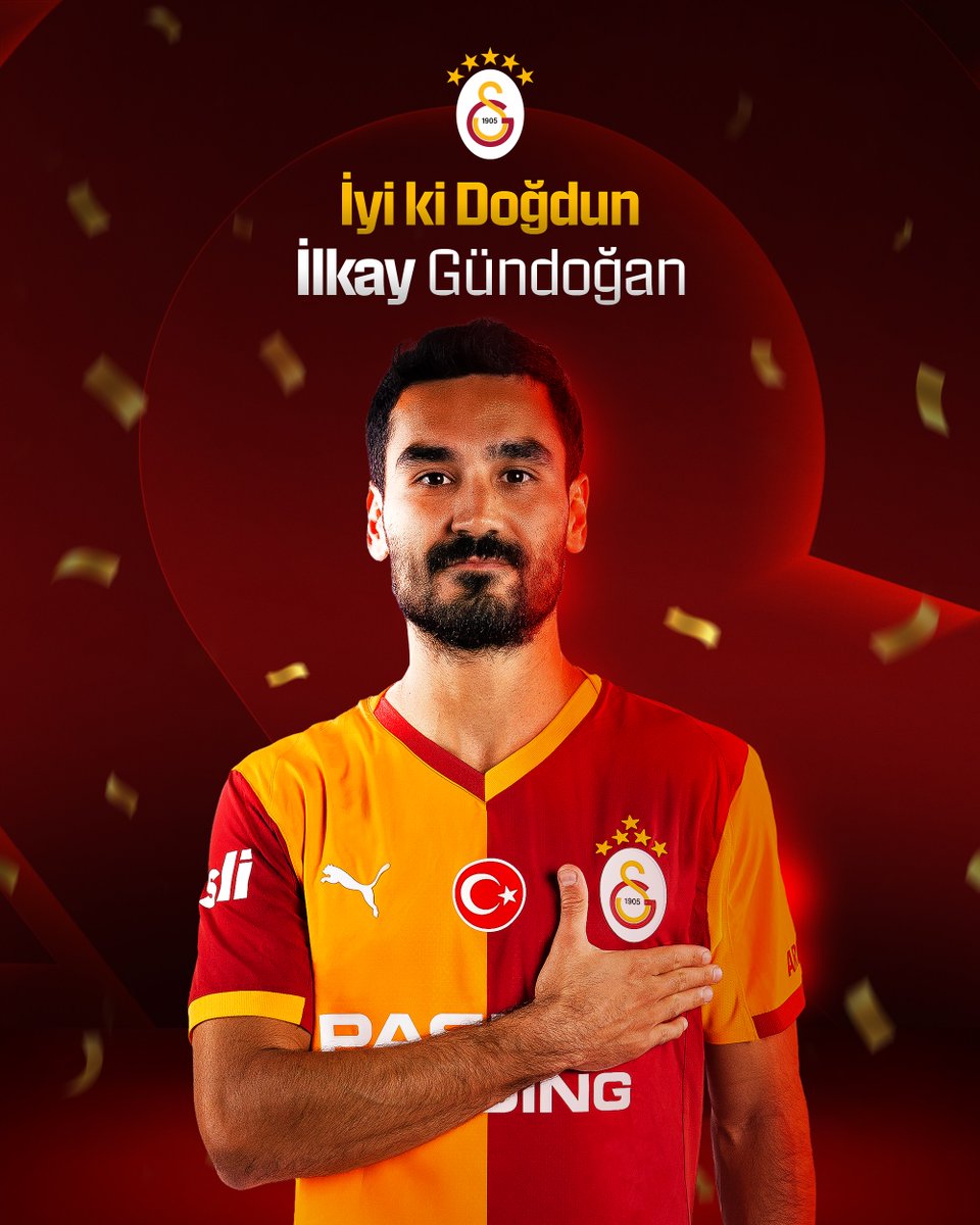 Galatasaray SK (@galatasaraysk) on Twitter photo Bugün futbolcumuz İlkay Gündoğan’ın doğum günü. 🎂
İyi ki doğdun <a href="/IlkayGuendogan/">Ilkay Gündogan</a>! 💛❤️ Bugün futbolcumuz İlkay Gündoğan’ın doğum günü. 🎂
İyi ki doğdun <a href="/IlkayGuendogan/">Ilkay Gündogan</a>! 💛❤️