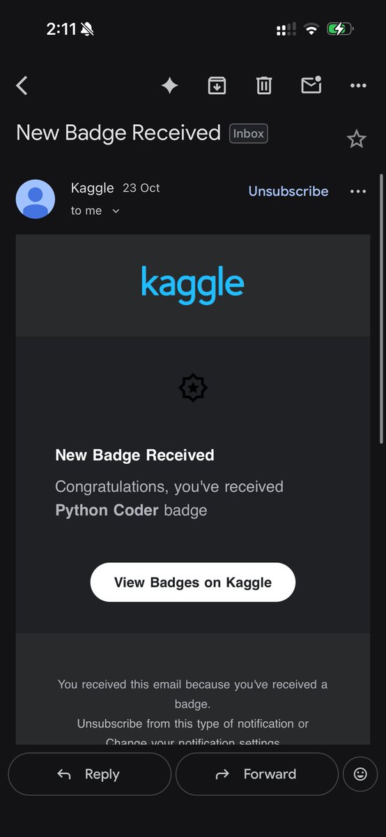 Adityawardhan81's tweet image. Just got my starter pack badges on Kaggle 😂
•Python Coder
•Getting Started Competitor
#kaggle #DataScience #machinelearningforbeginners