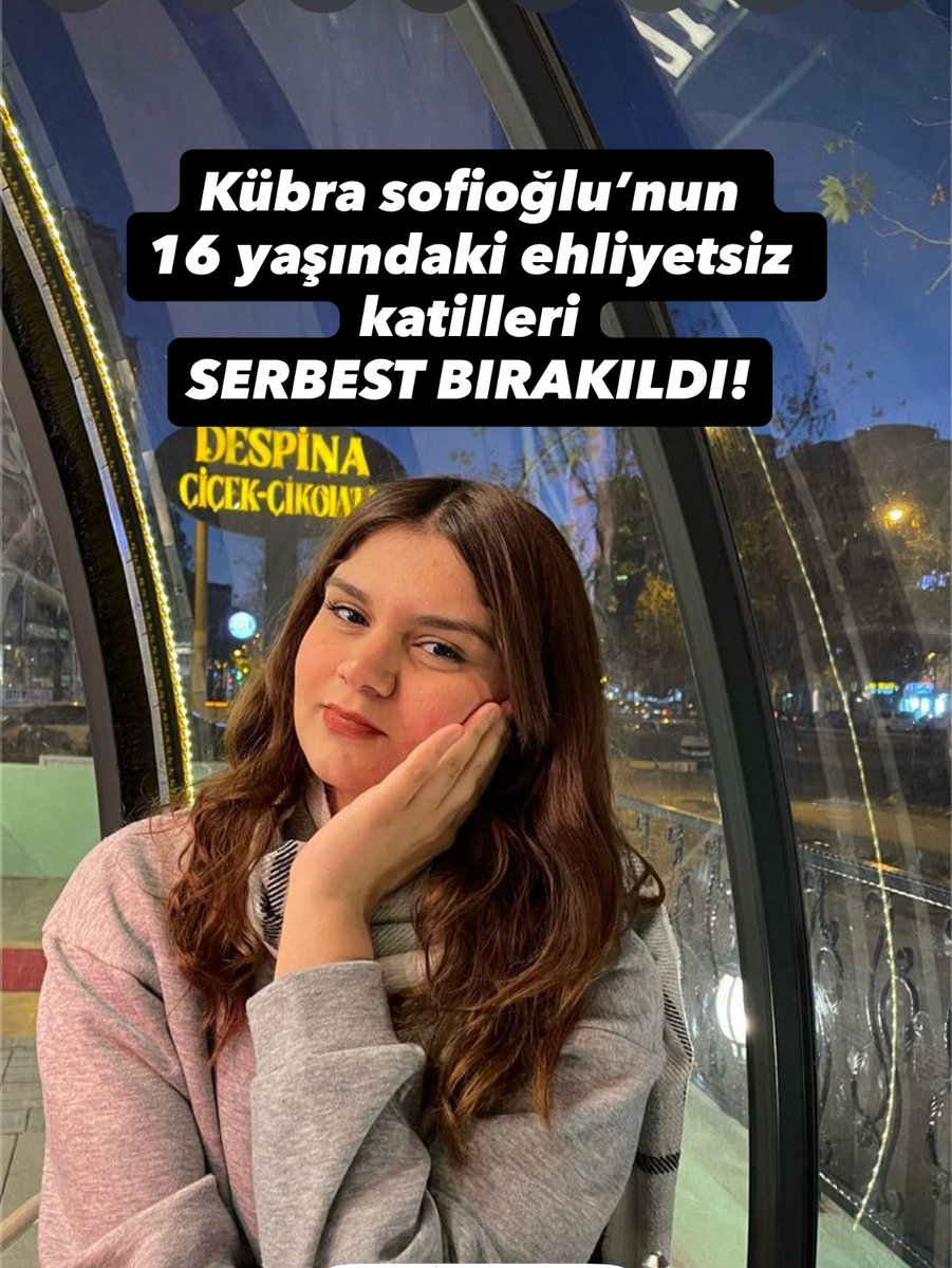 zelalkkt's tweet photo. 16 yaşında , ehliyetsiz, hız sınırının üstünde araç kullanan bir ergen 17 yaşında bir kızın ö!ümüne sebep oluyor ve tutuksuz yargılanmak üzere serbest bırakılıyor adalet anlayışınızı seveyim sizin

Kübra Sofioğlu ölümsüzdür
#kübrasofioğlu
#kübrasofioğluiçinadalet
#kubrasofioglu https://t.co/2ilaEWvohL