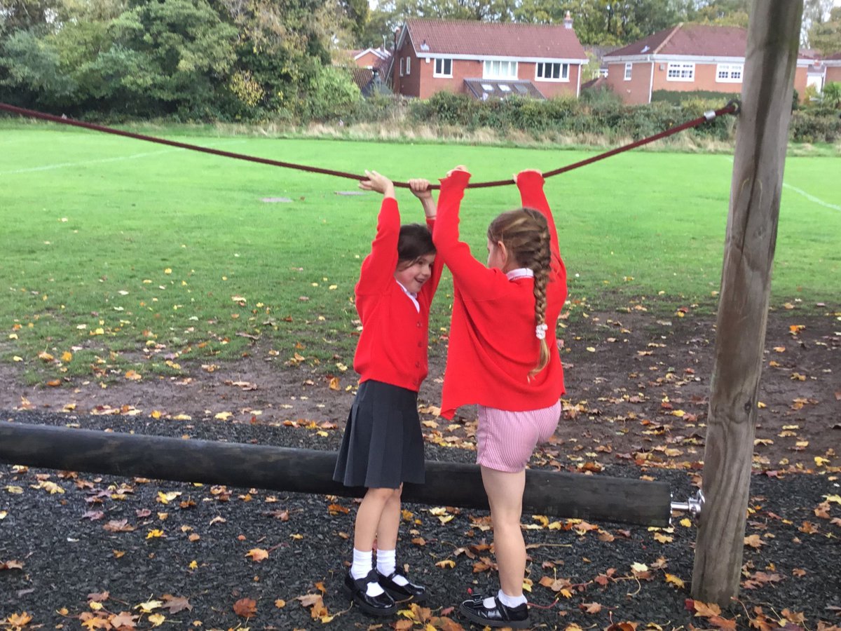 Year Two enjoying their playtime with our new equipment.