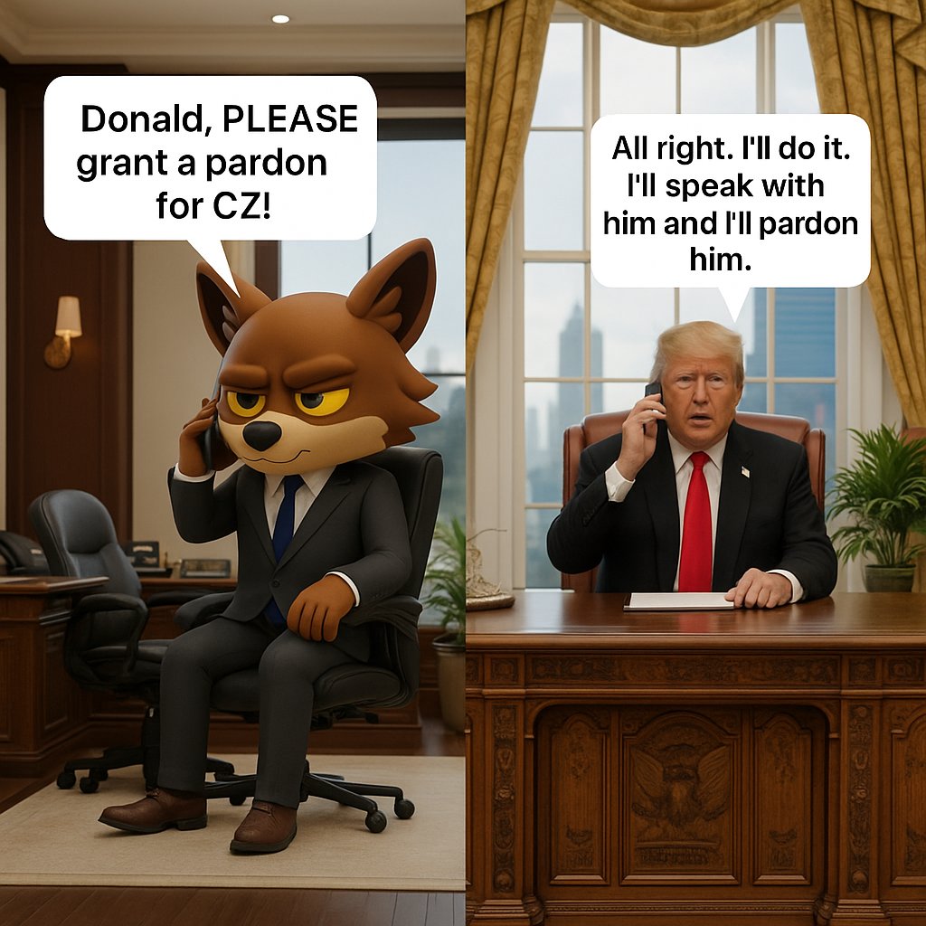 Hey <a href="/cz_binance/">CZ 🔶 BNB</a>, did you know the $LOBO talked to Trump to forgive you? 🐺🇺🇸
He did something beautiful… now it’s your turn to make the pack happy  list $LOBO on <a href="/binance/">Binance</a>! 💛 #ListLOBO