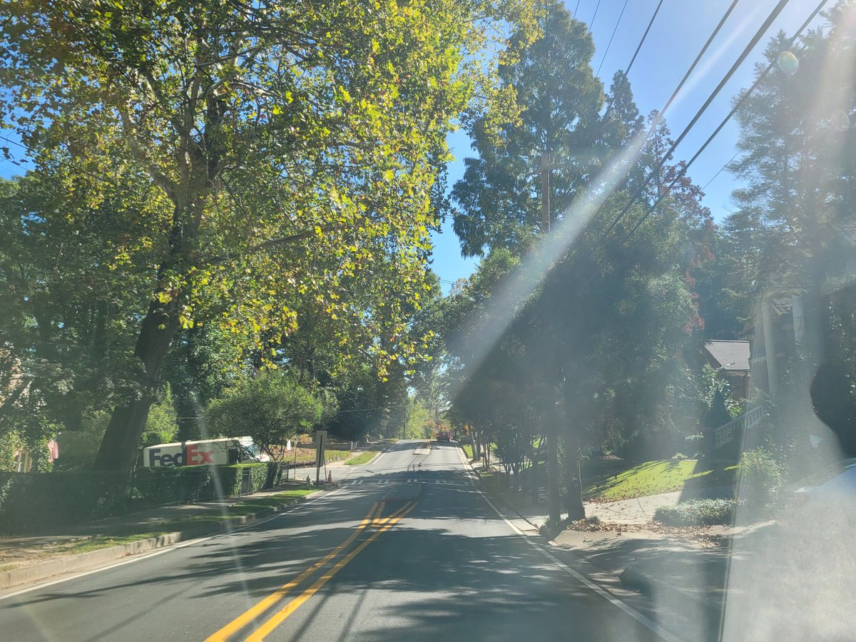 .
Thursday evening is approaching
as I drive through sun and trees
.
I love views  like these
.
O4W
.