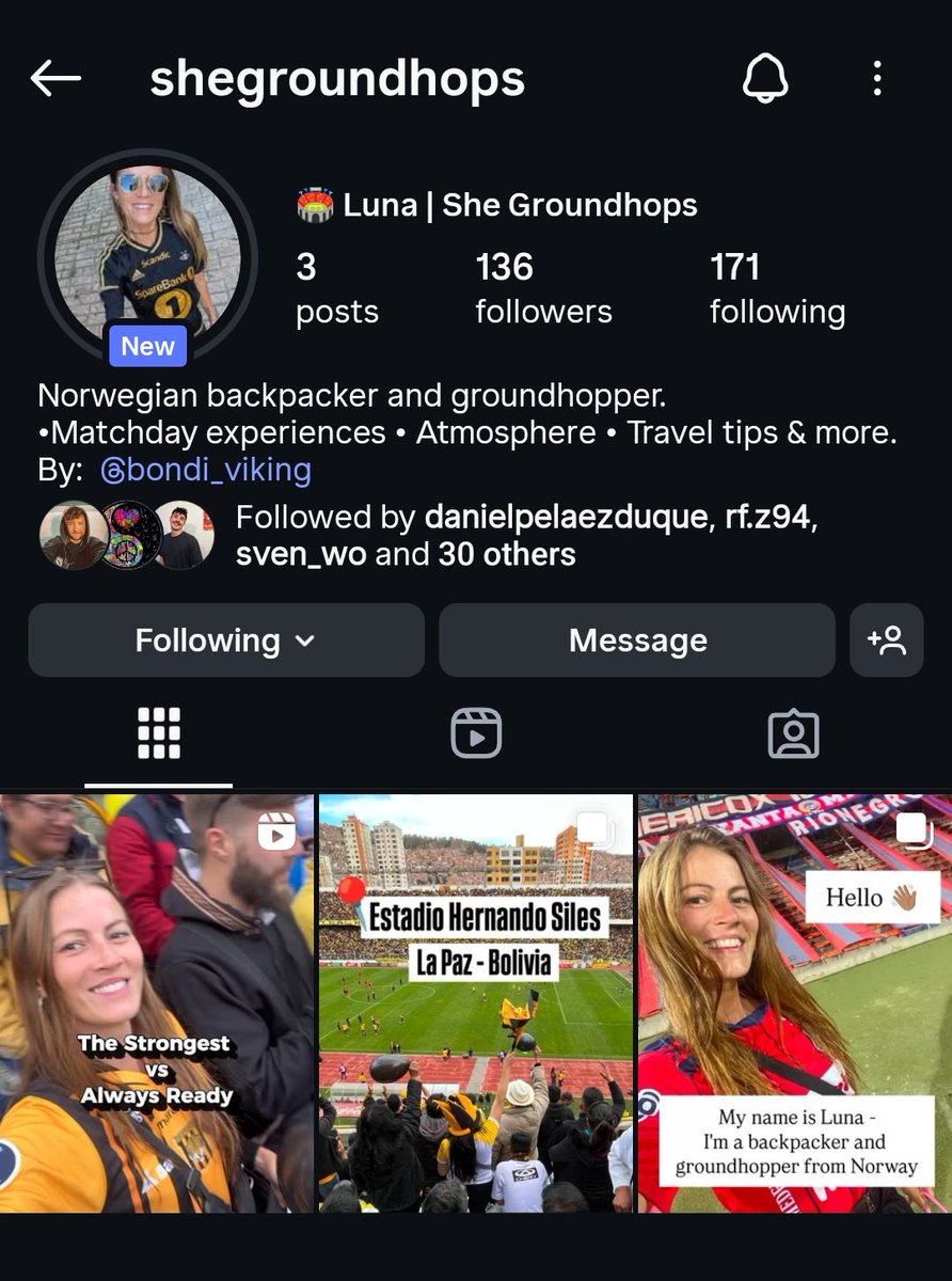 Heia Twitter! På to år har det blitt 23 kamper fordelt på 19 stadioner i 13 forskjellige land - og en helt ny Instagram-konto 😁

Om noen har lyst å følge ferden, setter jeg pris på det!  instagram.com/shegroundhops