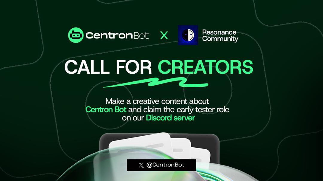 ResonanceCty's tweet image. Hey Creators, Big News.
Resonance Community is teaming up with Centron Bot, and we’ve got something special for you.
@CentronBot just launched its public beta.
It’s a trading assistant that lets you trade any Sui-based token in one place.
No more switching between apps or…