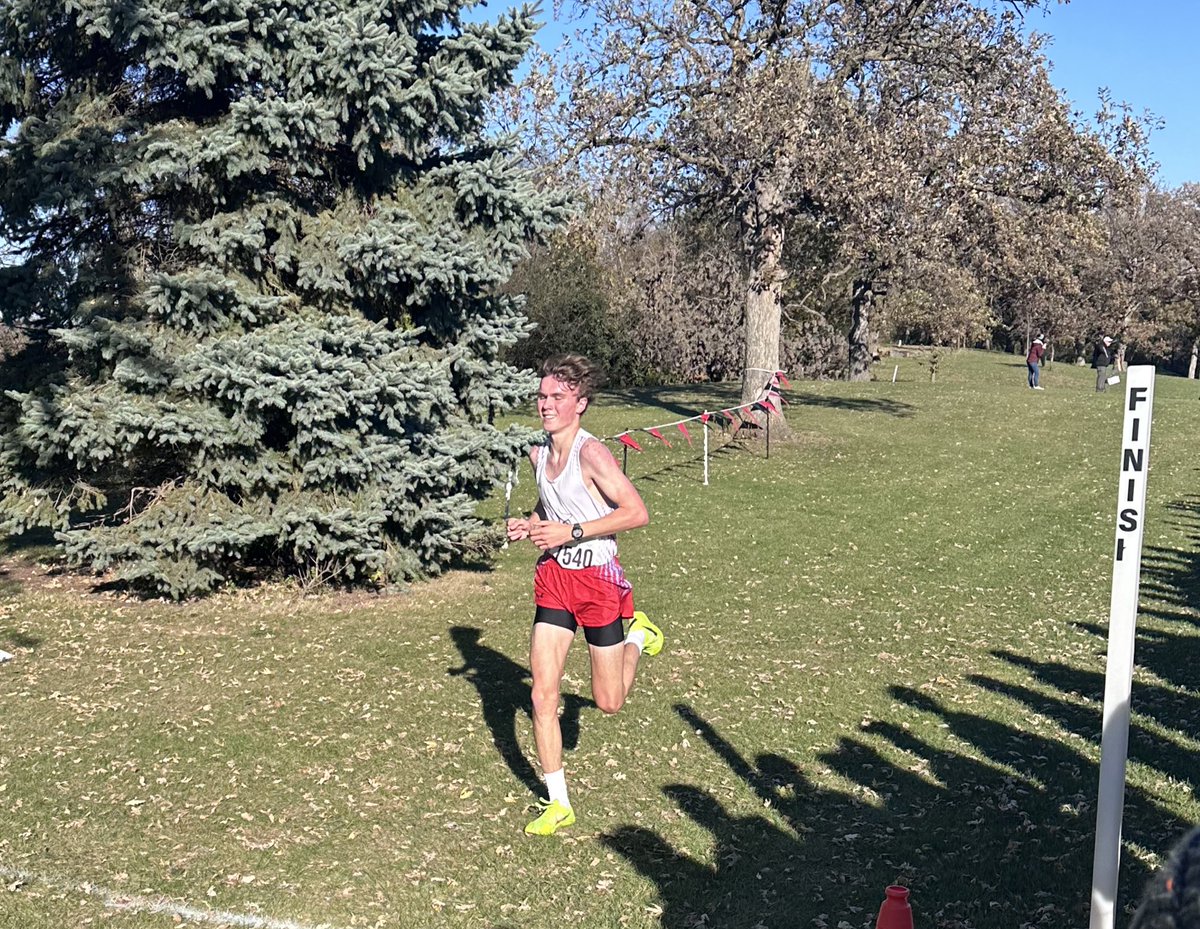 Congratulations Connor Malecka 8AA cross country Champion in a time of 16:03 #LakerPr1de <a href="/KdlmSports/">KDLM Detroit Lakes</a> <a href="/NickLSports/">Nick L. Sports</a>