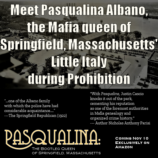 likethewatch's tweet image. Pasqualina is coming! Available November 10th. #MafiaBooks #SpringfieldMA #Books #Women #History