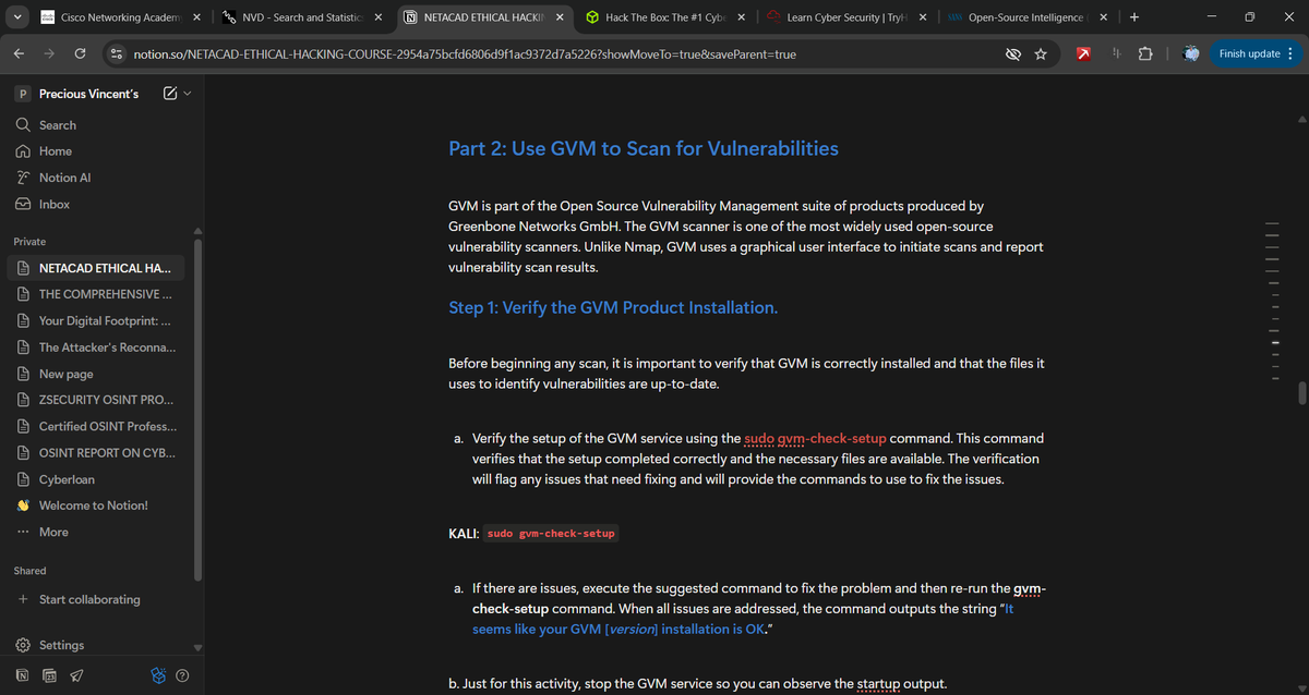 d4rk_intel's tweet image. Lately, I have embrace digital note-taking. Using @NotionHQ has been a good feat as it heighten the practical approach to my course. Would roll this up later into a PDF for future reference - maybe with unification of other essential aspects.
#Cybersecurity #OSINT