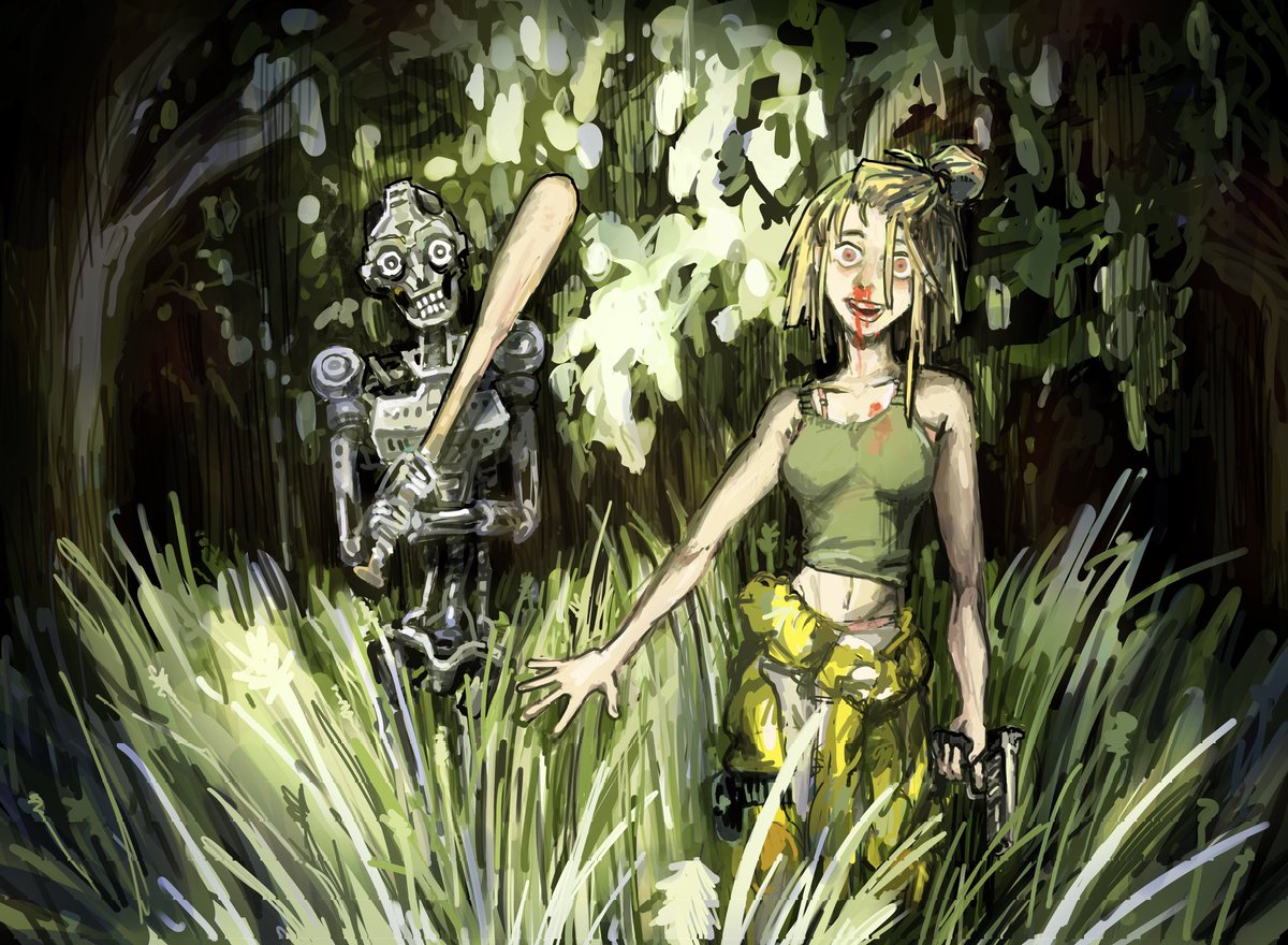 haoeuart's tweet image. maniac mechanic and the recreant robot 
#illustration