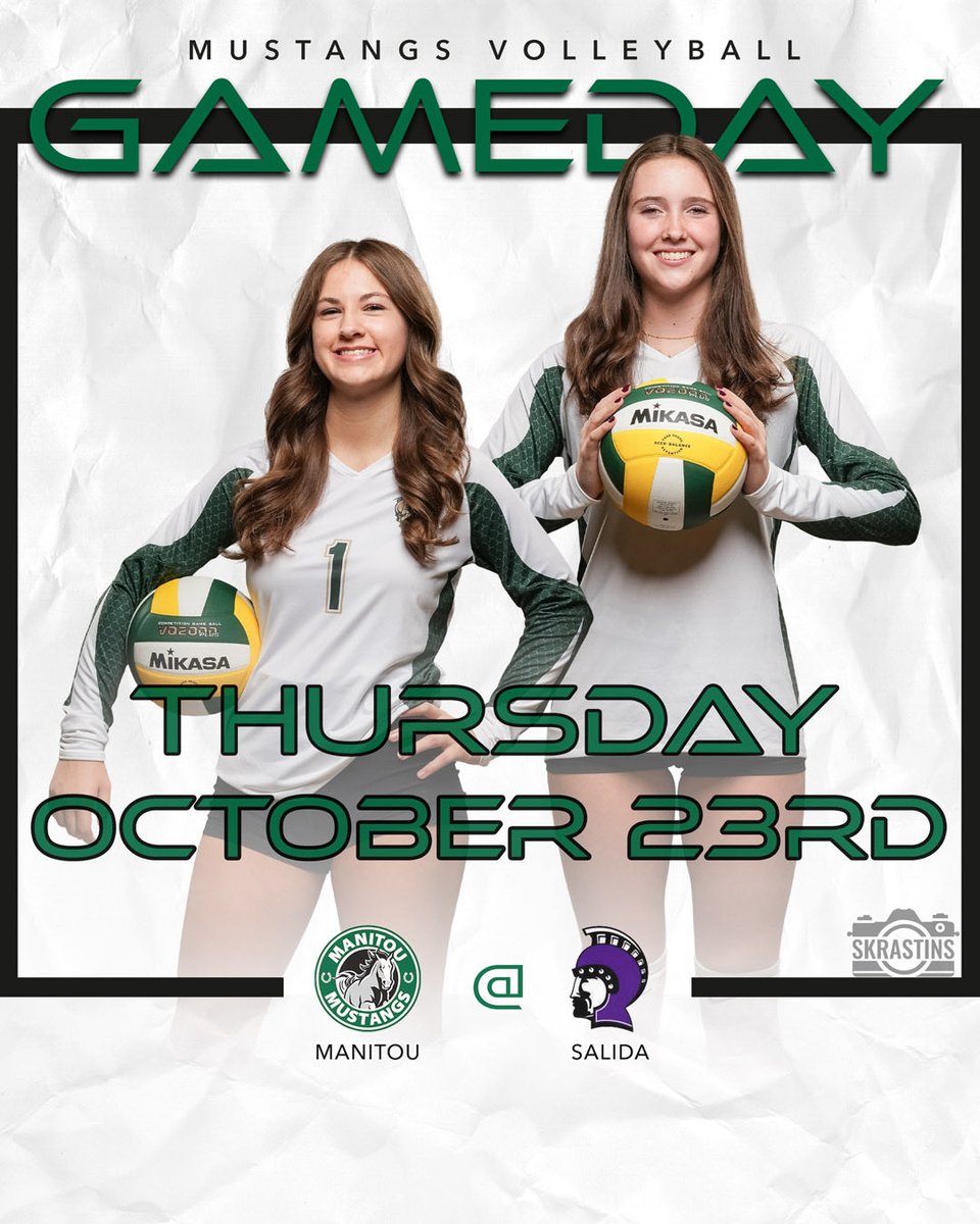 ManitouMustangs's tweet image. Our Volleyball team is on the road to Salida! Good luck tonight and bring home the W! #servetheM