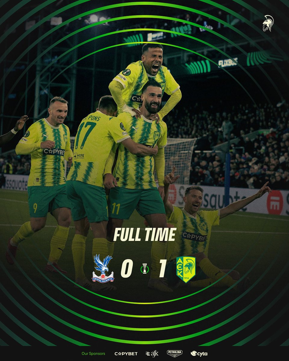 𝐅𝐮𝐥𝐥 𝐓𝐢𝐦𝐞 🔰🙌

#UECL #AEKLarnaca #vsCrystalPalace #ConferenceLeague #FT