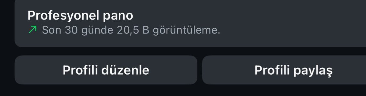Gerçek takipçili hesap istatistiği 😉