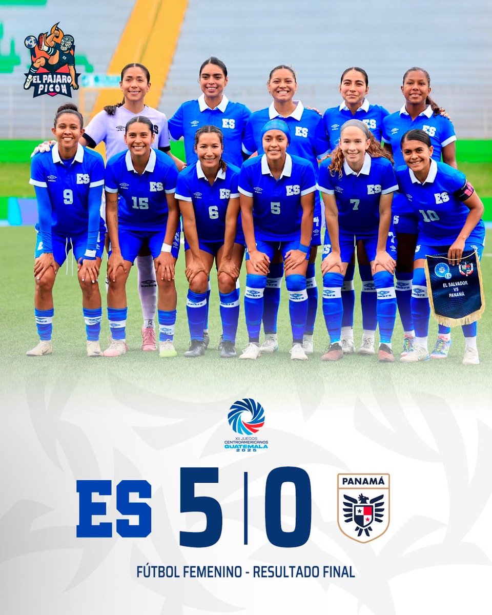 🖐🏼 ¡Goleada de El Salvador sobre Panamá!

Final: El Salvador 5-0 Panamá.

Próximo rival será Costa Rica el sábado para definir al primer lugar de grupo.

#JuegosCentroamericanos