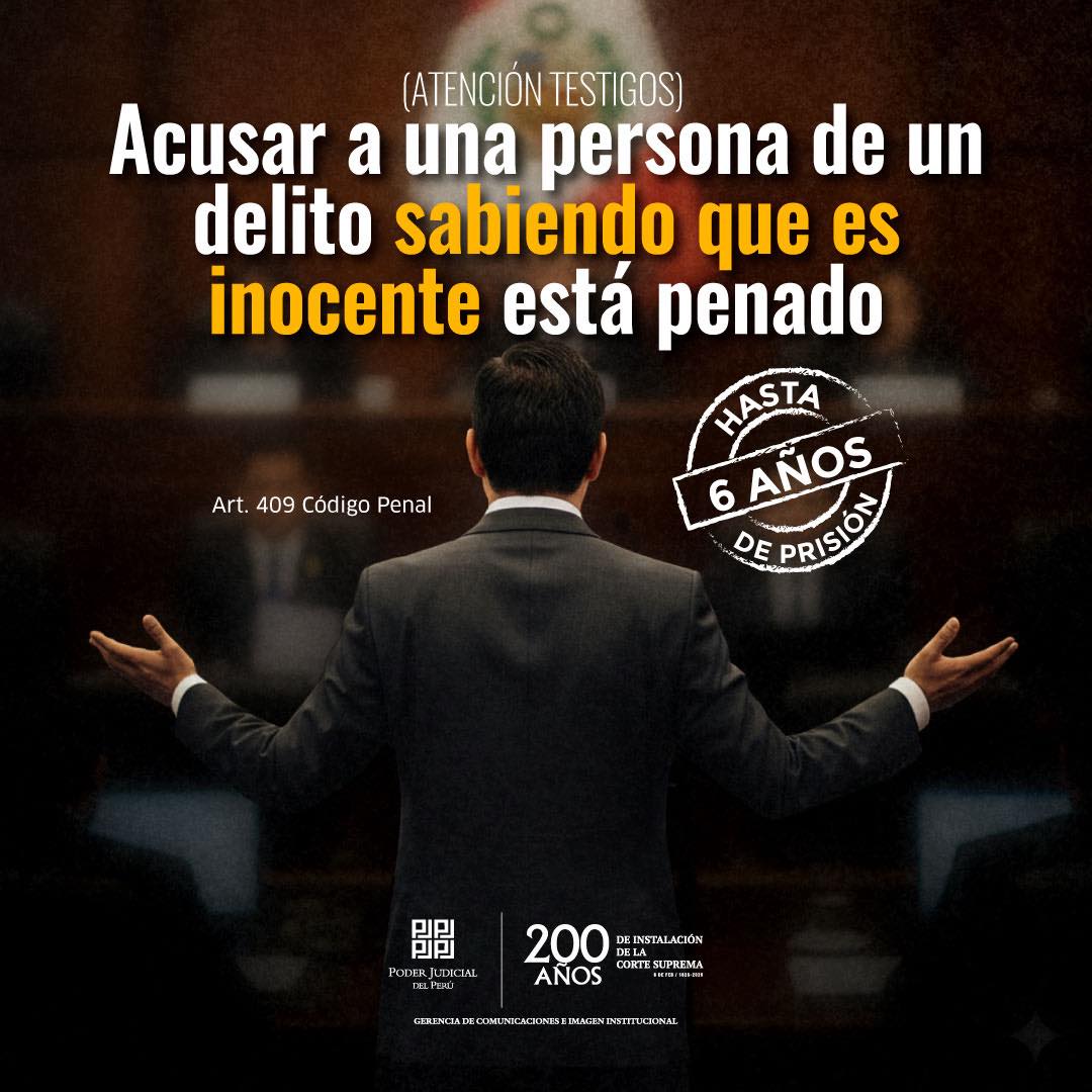 ESPACIO_LEG_PER's tweet image. #novedadesespaciolegalpe
☝️Recuerda.

*Fuente. @Poder_Judicial_