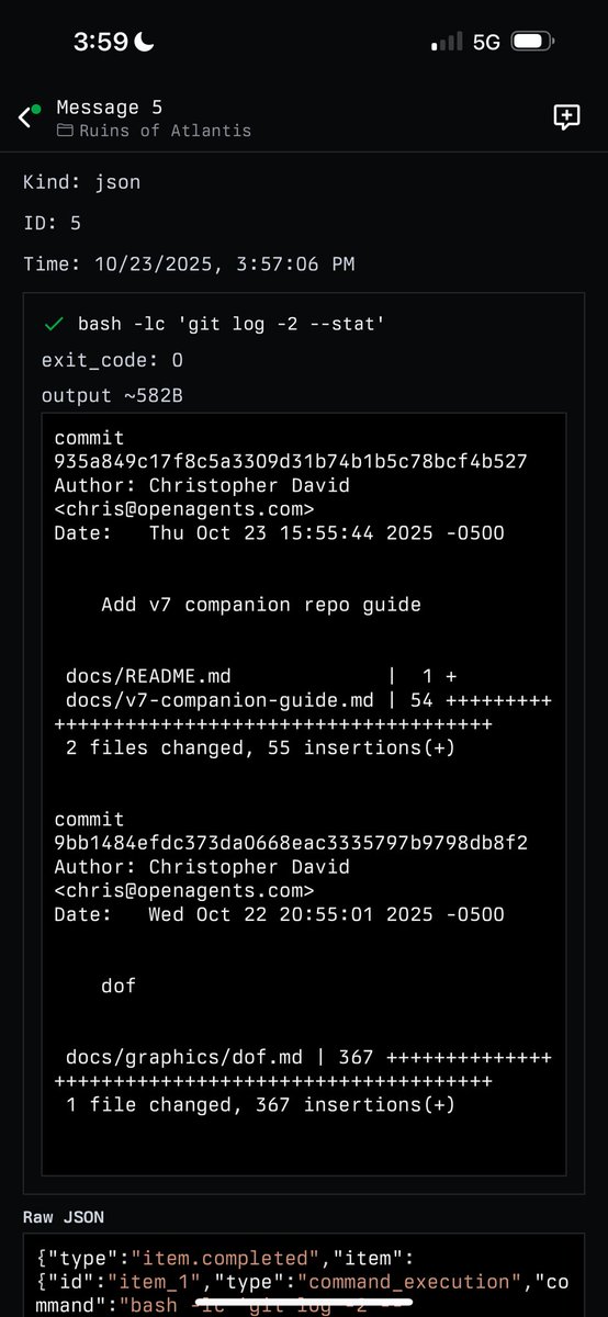 OpenAgentsInc's tweet image. Something like that 👇

Fun today balancing what gets shown at a glance vs. what’s available in detail view

Already gives more control than raw Codex TUI where you can’t click to expand anything

Will make this configurable like you can see the truncated diffs inline if you want