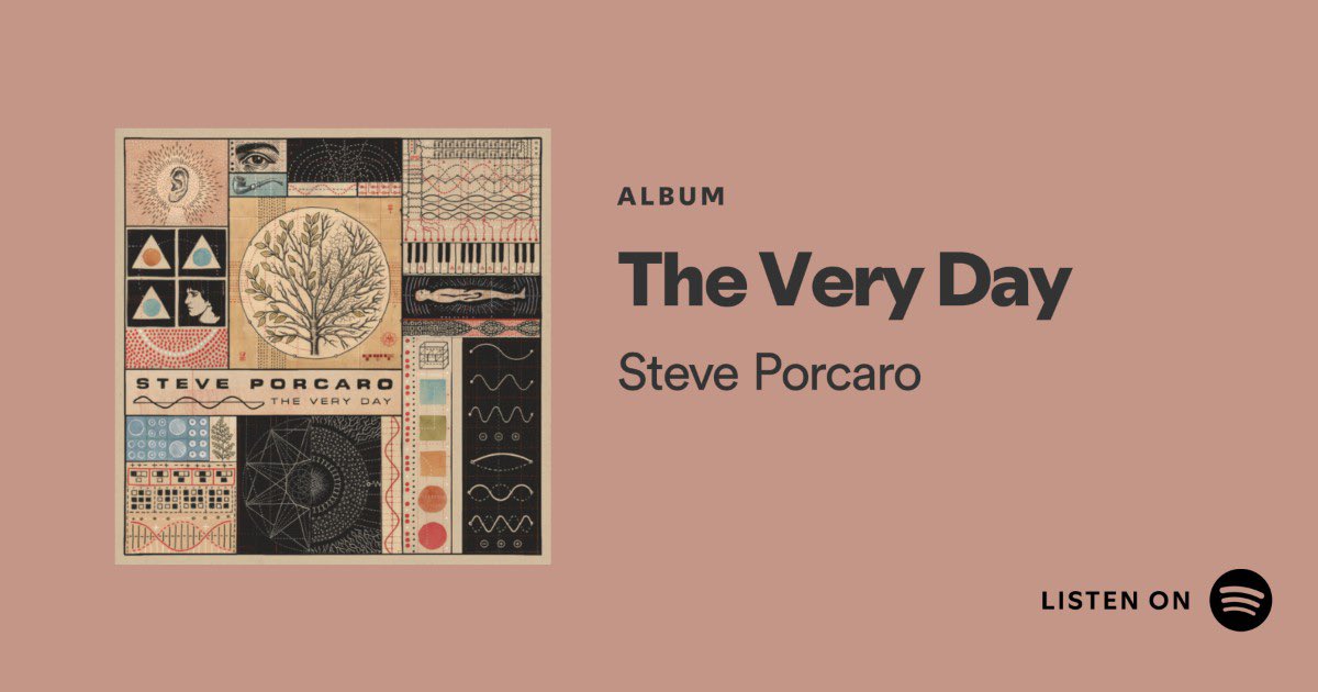Listen on Spotify and more here: GreenHill.lnk.to/theveryday.  The album will also be available on CD &amp; vinyl.  We will announce release dates for that soon. 

#steveporcaro #toto #greenhillmusic #spotify #songwriter #theveryday