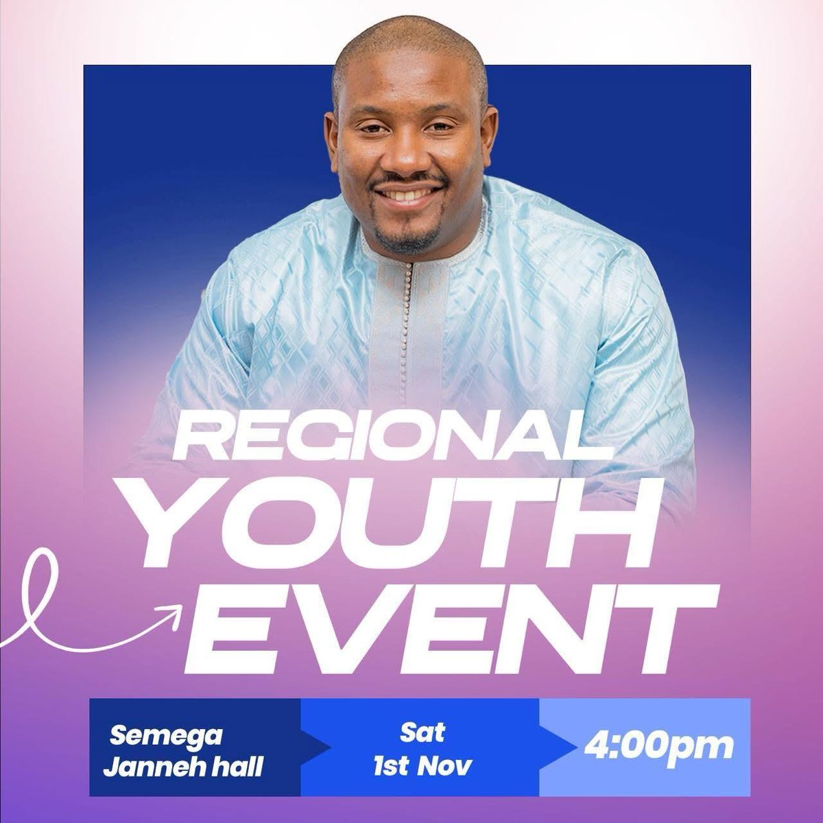 The  Movement is calling: 

The Event: KM REGIONAL YOUTH FOUNDERS MEETING
Date: Saturday, November 1st, 2025
Time: 4 pm
Venue: Semega Janneh Hall, Serekunda mini-stadium