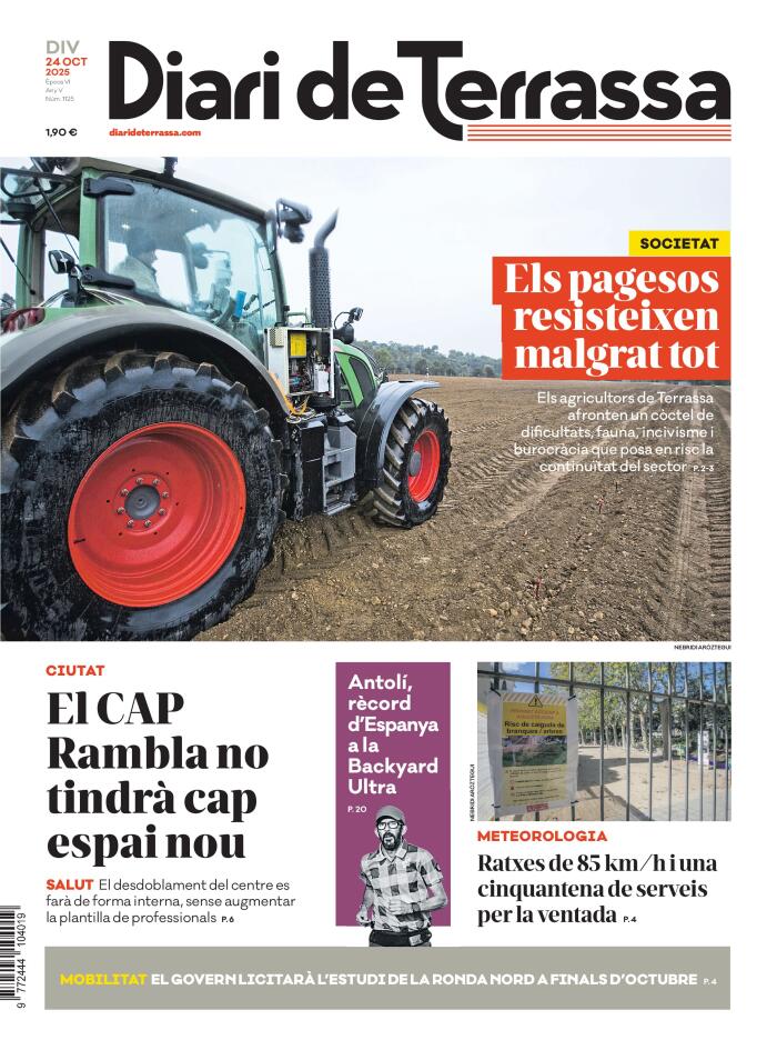 𝗣𝗢𝗥𝗧𝗔𝗗𝗔 🗞️ "Els pagesos resisteixen malgrat tot"            

🚜 Els agricultors de #Terrassa afronten un còctel de dificultats, fauna, incivisme i burocràcia que posa en risc la continuïtat del sector

👉 diarideterrassa.com