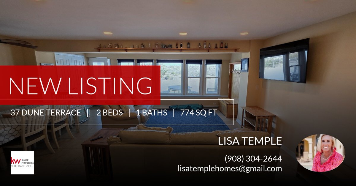 SureRealtor's tweet image. 📍 New Listing 📍 Take a look at this fantastic new property that just hit the market located at 37 Dune Terrace in Seaside Heights. Reach out here or at (908) 304-2644 for more information

Lisa Temple
"Your Realtor of Choic... homeforsale.at/37_DUNE_TERRAC…