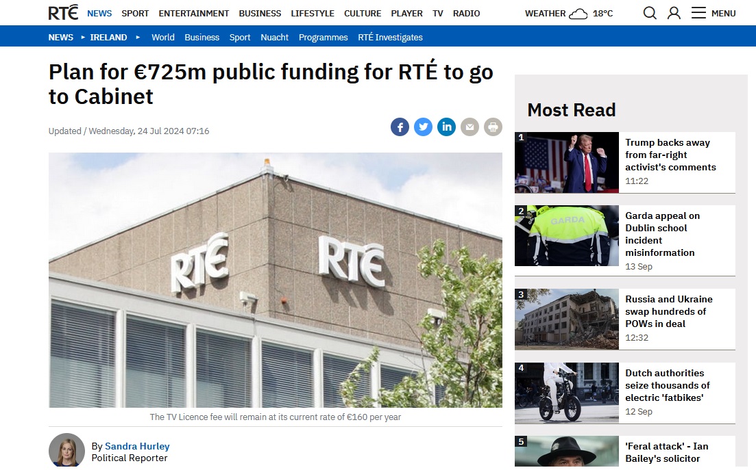 nwl88444048's tweet photo. Has #LateDebate been cancelled and replaced with some generic Spotify music programme? Colm O'Mongain has left & is presenting #Drivetime next week, and the schedule doesn't have any #LateDebate
When you have a €725m taxpayer safety net, you can treat audiences like shit. https://t.co/VqVkaPcH6P