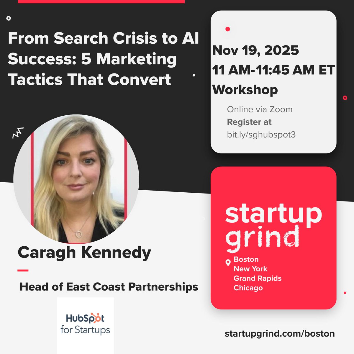 🚀 From Search Crisis to AI Success: 5 Marketing Tactics That Convert
This isn’t theory — it’s a tactical, founder-focused session designed to help you convert visibility into velocity and clicks into customers.
🔗 Register now for free AI Toolkit:
 👉 lnkd.in/ew_UCXC3