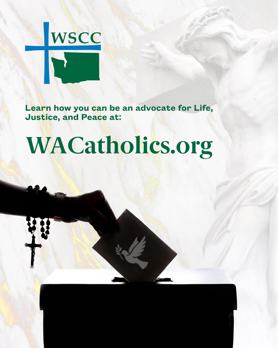WACatholics's tweet image. 🗳️ Washington’s 18-day voting period is still open!
Ballots were mailed Oct 17—make your voice heard by Nov 4 at 8 PM.
Register or update your info by Oct 27 (online/mail).

🔗 Election info: sos.wa.gov/elections

#WACatholics #FaithfulCitizenship #CatholicVote