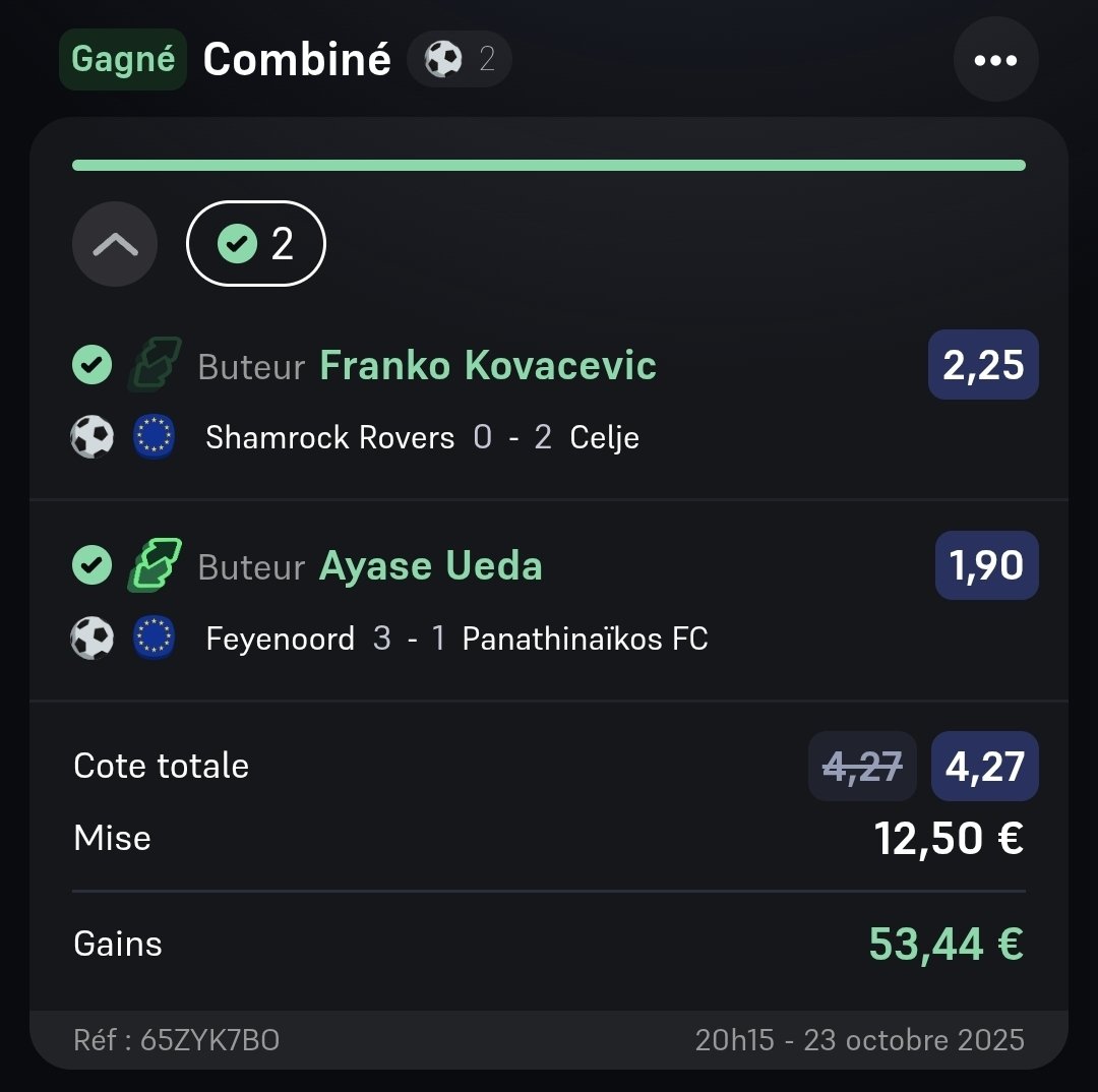 <a href="/BabouTips/">🍀 BETKING | BABOU</a> Vamoooos ! 🔥 Merci <a href="/BabouTips/">🍀 BETKING | BABOU</a> !!! Au top comme d'hab !