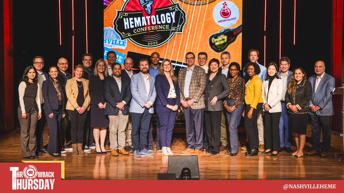 #ThrowbackThursday to our 2025 faculty group picture moment at the inaugural Nashville Hematology Conference. We’re grateful for our chairs, Drs. <a href="/drjoannarhodes1/">drjoannarhodes</a>, <a href="/BerdejaJesus/">Jesus Berdeja, MD</a>, and the expert faculty for their collaboration and energy that made this year’s meeting so memorable.