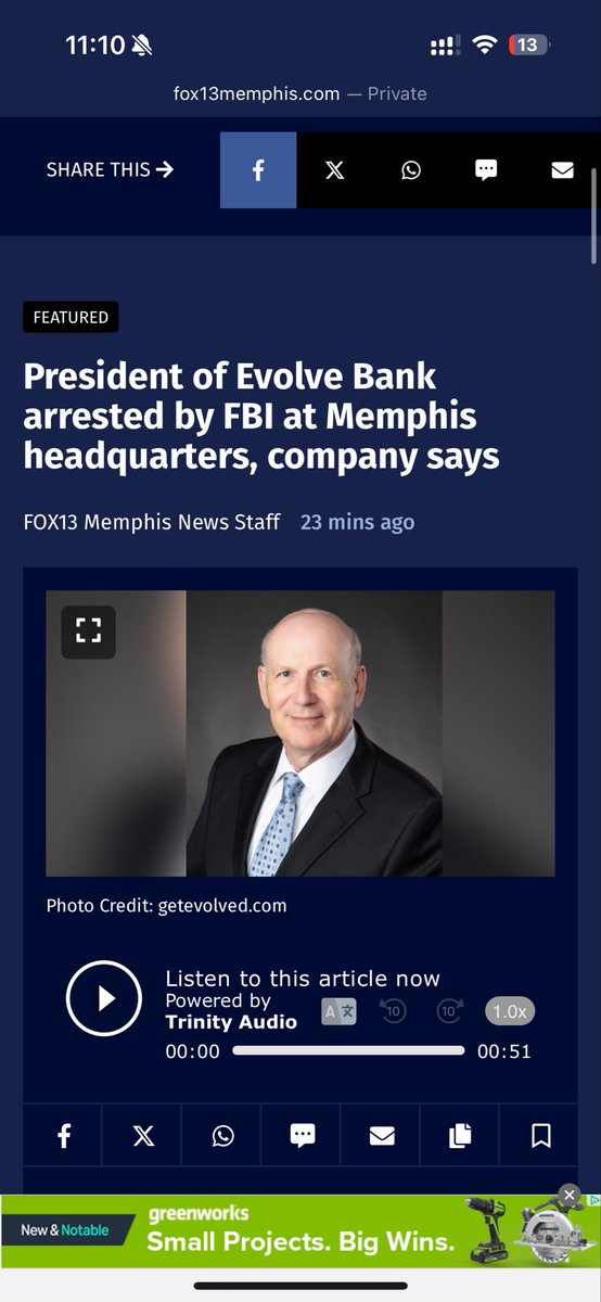 Local news confirming my prior reporting: