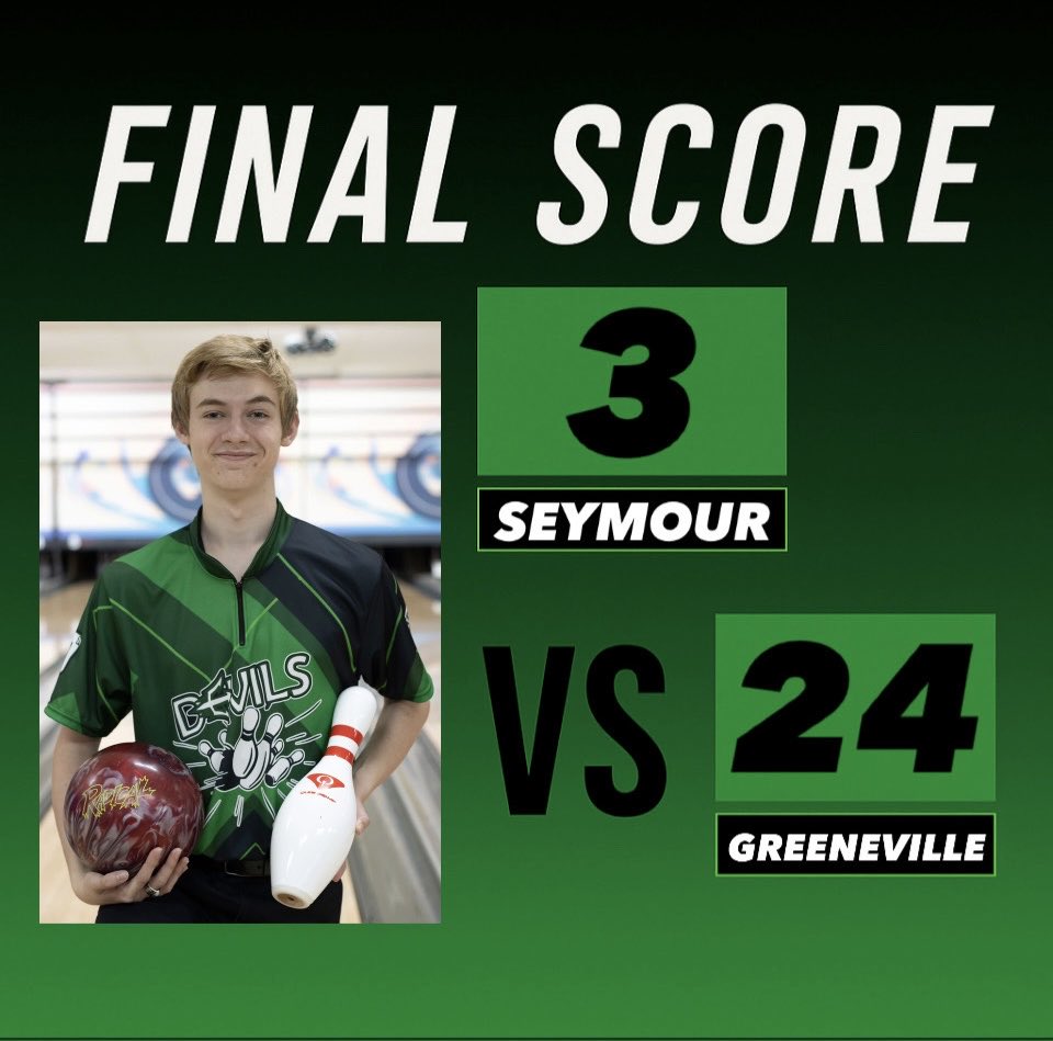 The Greene Devils get the win in Pigeon Forge against the Seymour Eagles 24-3!!! They push their record to 3-1 overall and 2-1 in conference play!!!😈💚🎳