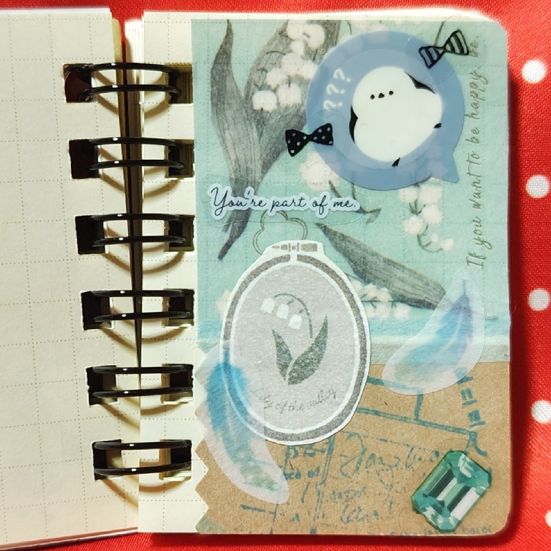 力を抜いて気軽にコラージュ
スズラン好きだなぁの気持ち
#コラージュ
#コラージュノート