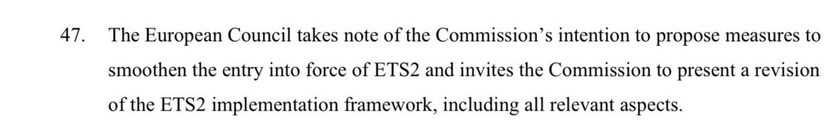 W konkluzjach po posiedzeniu Rady Europejskiej jest zapis o rewizji #ETS2, a więc słowa <a href="/PremierRP/">Kancelaria Premiera</a> są ujęte w treść na papierze. 

Jednak jest to na tyle ogólny zapis, że póki co za wcześnie na optymizm.
