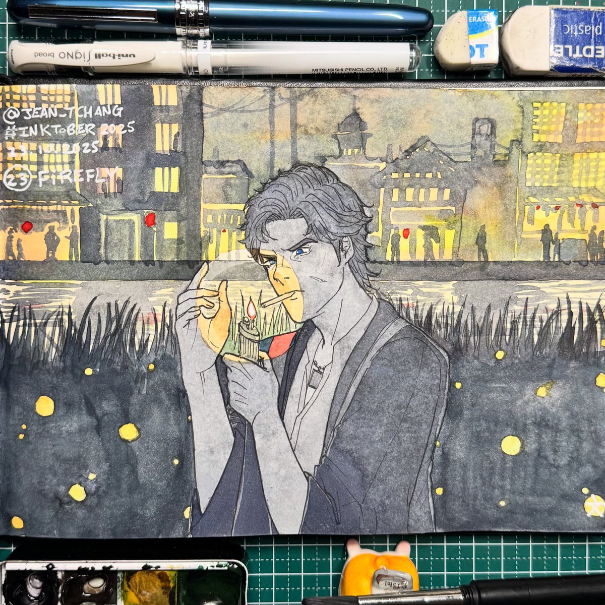 jean_tchang's tweet photo. #inktober2025 day 23 : Firefly #strangerthanheaven #makodaito https://t.co/f7tHqlRI0D