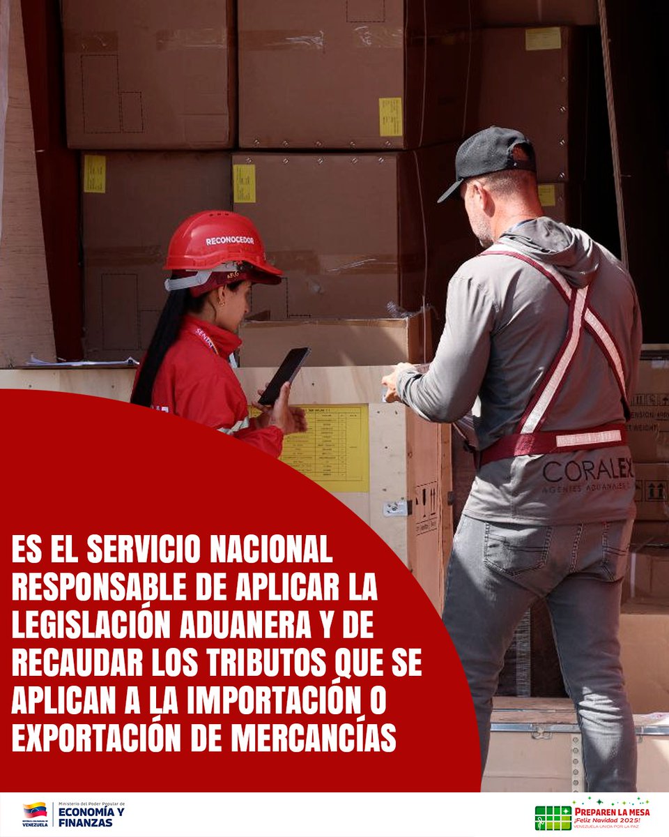 SENIAT_Oficial's tweet photo. Aduana: El Motor del Comercio Nacional 🇻🇪❤️

La aduana es la frontera económica de la Nación. El punto vital donde el SENIAT asegura que cada mercancía que entra o sale cumpla con la ley, para proteger nuestra producción y financiar el futuro del país. https://t.co/CwGIGjnCXP
