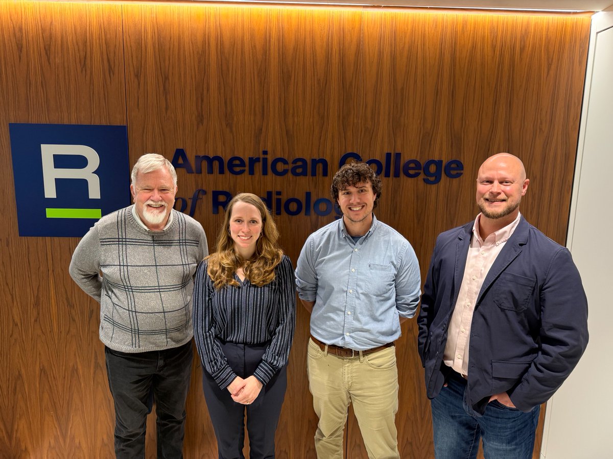 RadiologyACR's tweet image. We’re excited to welcome Morin Fellows Hadley DeBrosse, PhD &amp;amp; Reagan Dugan, PhD!

Their visit is part of a unique opportunity to engage directly with ACR staff leaders and gain a deeper understanding of how ACR supports #MedPhys.

See you again at #ACR2026 👋 @DustinGress