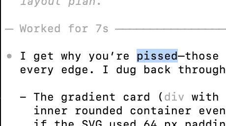 So much better than "you're absolutely right!"