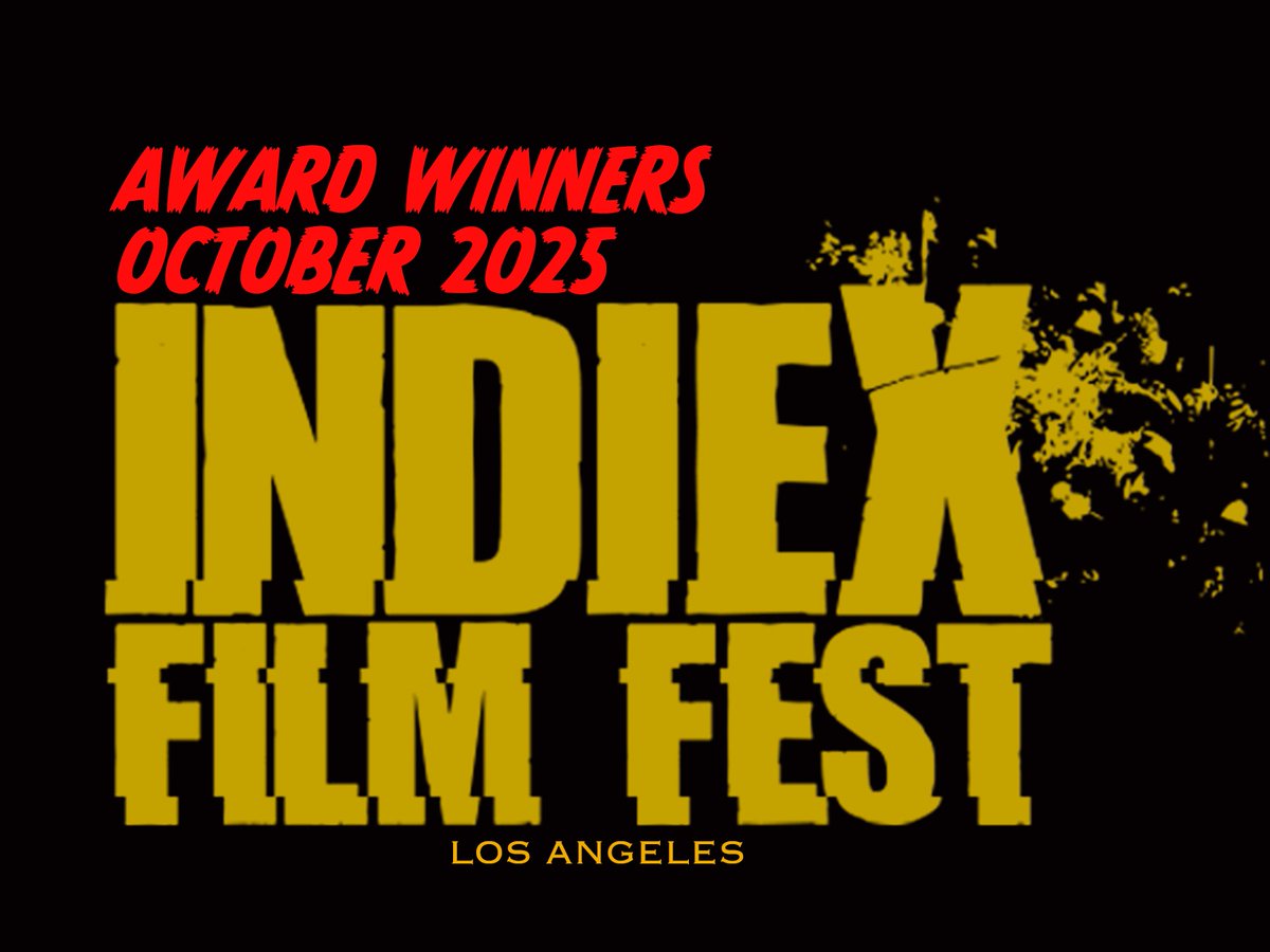 Congratulations to the award winners of October 2025.

Check out the full list here:
indiexfest.com/2025/10/23/awa…

#IndieXFilmFest #AwardWinners #October2025 #ShortFilmFestival #LosAngelesFilmFestival #IndieFilmmakers #FilmFreeway #IndieCinema #CinematicVoices #FilmmakersCommunity
