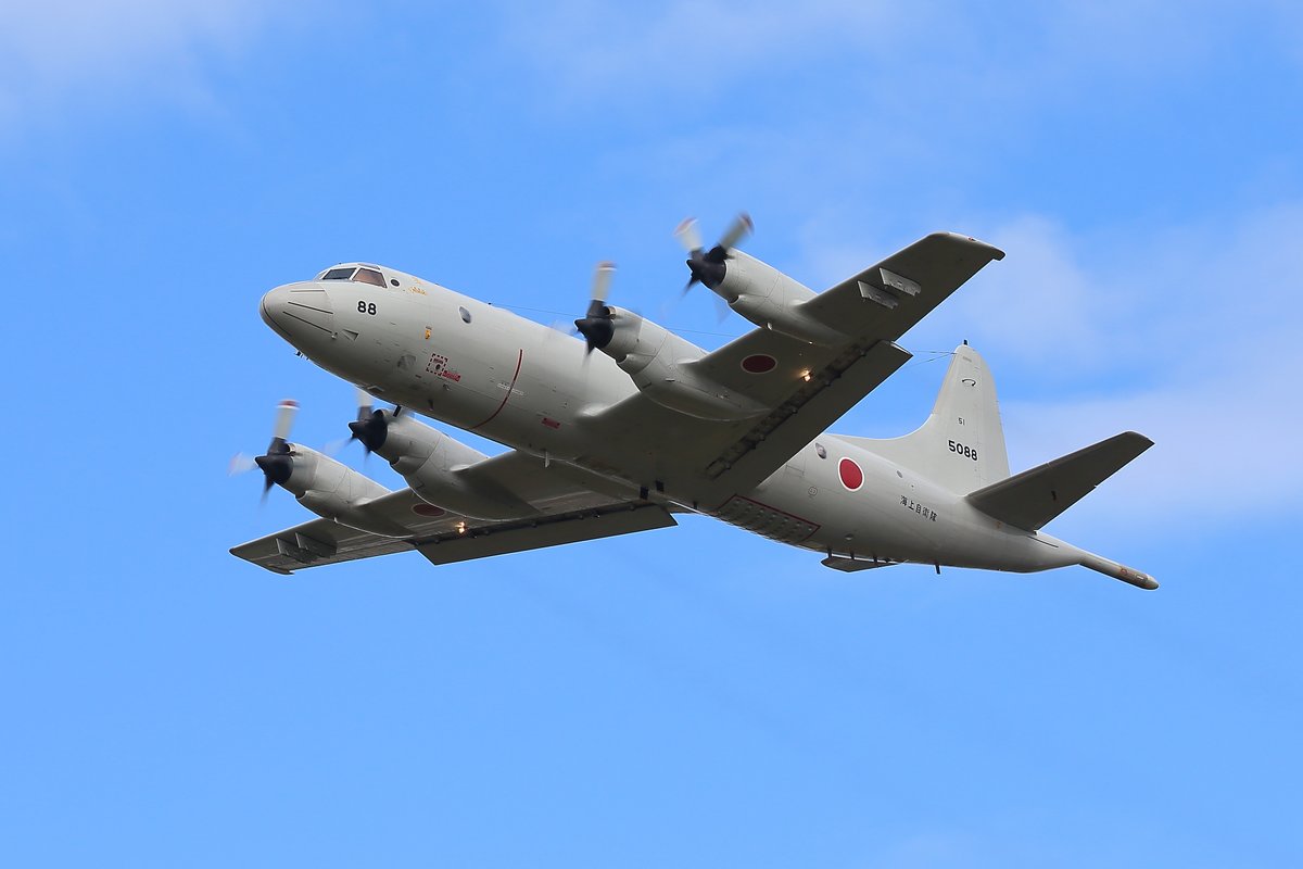 nbm_n_nori's tweet image. 「P-3C 88」(5088) お昼時間の離陸場面    2025.10.23                                                                      
#八戸航空基地 
#p3c 
#RJSH
