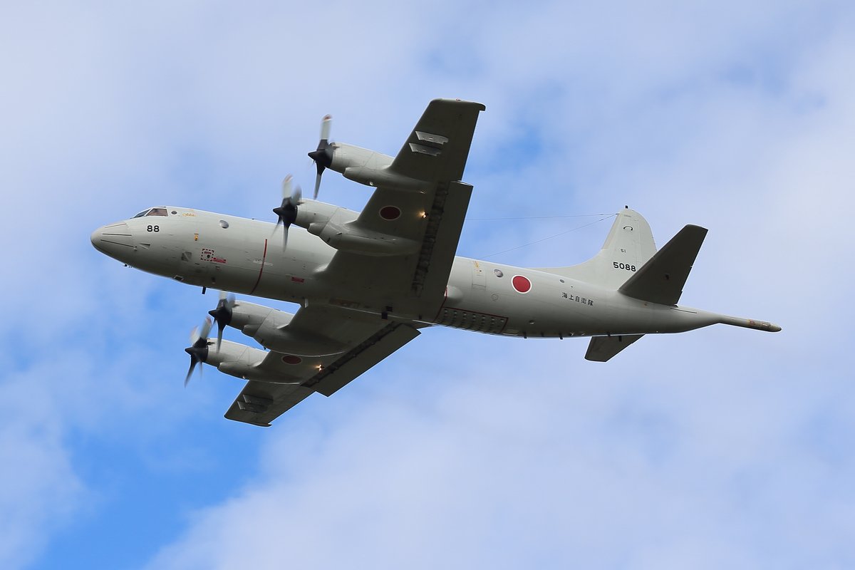 nbm_n_nori's tweet image. 「P-3C 88」(5088) お昼時間の離陸場面    2025.10.23                                                                      
#八戸航空基地 
#p3c 
#RJSH