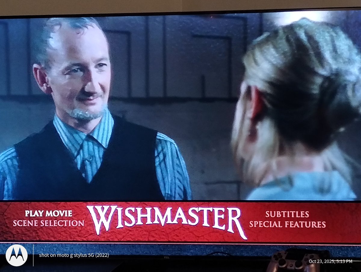 annericelover's tweet image. #31DaysOfHalloween2025
Day 23
#Wishmaster (1997) 
@RobertBEnglund , @kanehodder1, @TonyTodd54 AND the Wishmaster himself #AndrewDivoff, do I need to say why I'm watching this? 
#MutantFam #Horror