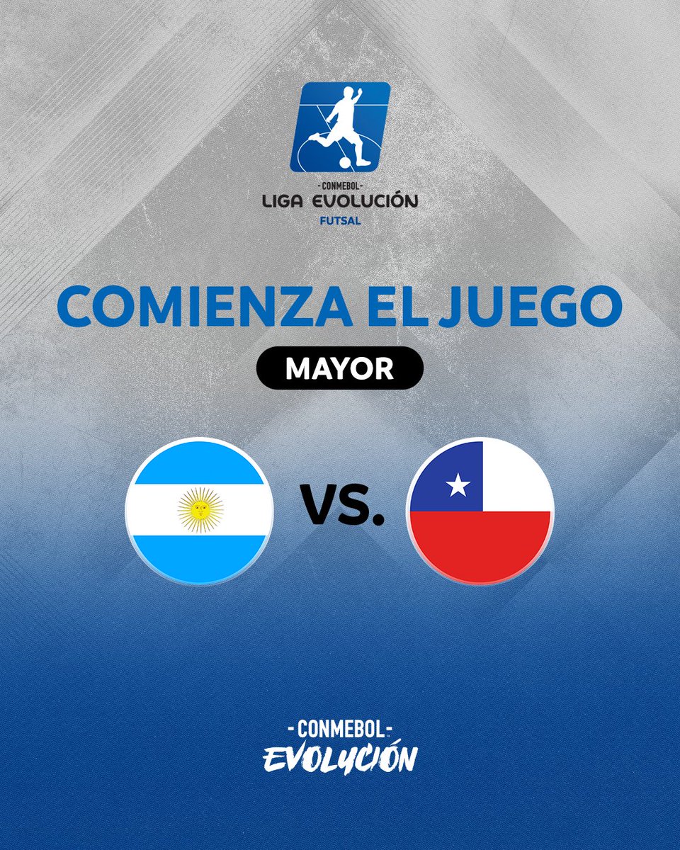 ¡El último encuentro de la jornada! 🇦🇷⚽️🇨🇱

CONMEBOL #LigaEvoluciónFS Zona Sur

bit.ly/ARGENTINA-VS-C… 📺