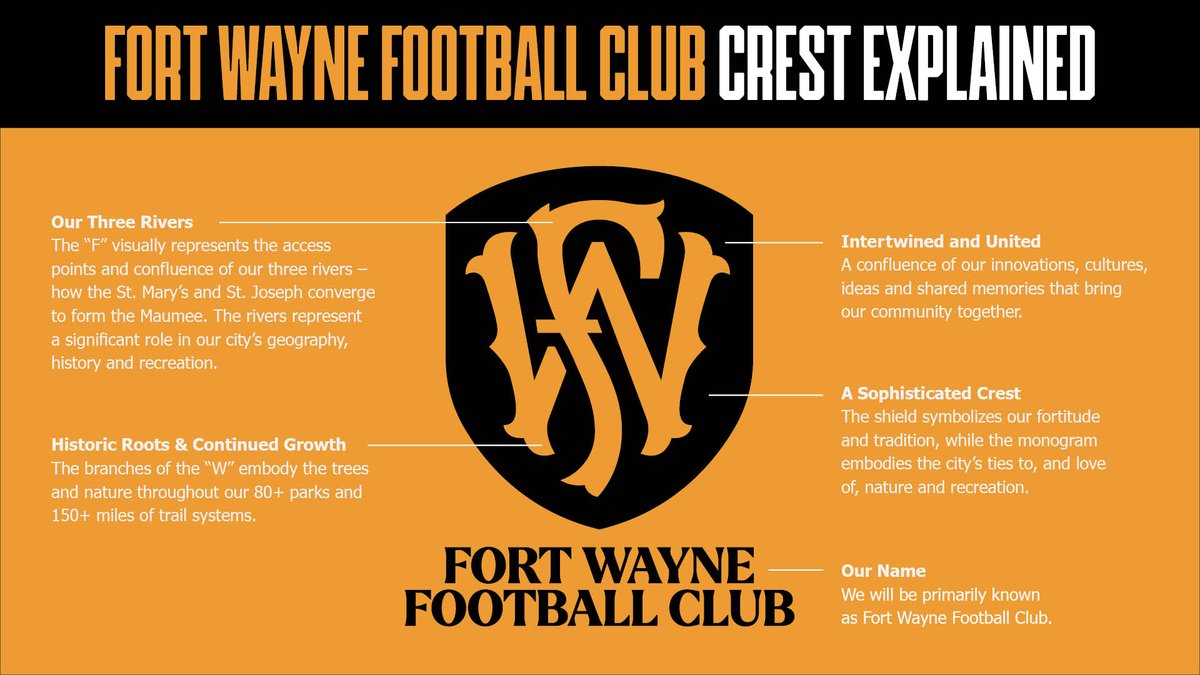 Our new crest ... is awesome.
Read all about the day's goings on: fortwaynefc.com/news/2025/10/2…