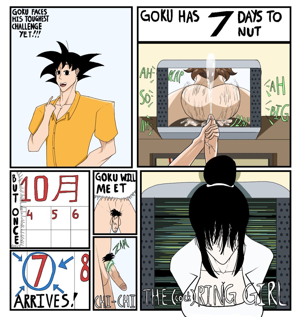 <a href="/sparkingcollab/">Sparking Collab</a> #SparkingSpirits I really wanted to draw Chi-Chi as Sadako, but I also wanted to do an (erotic) comedic parody of The Ring