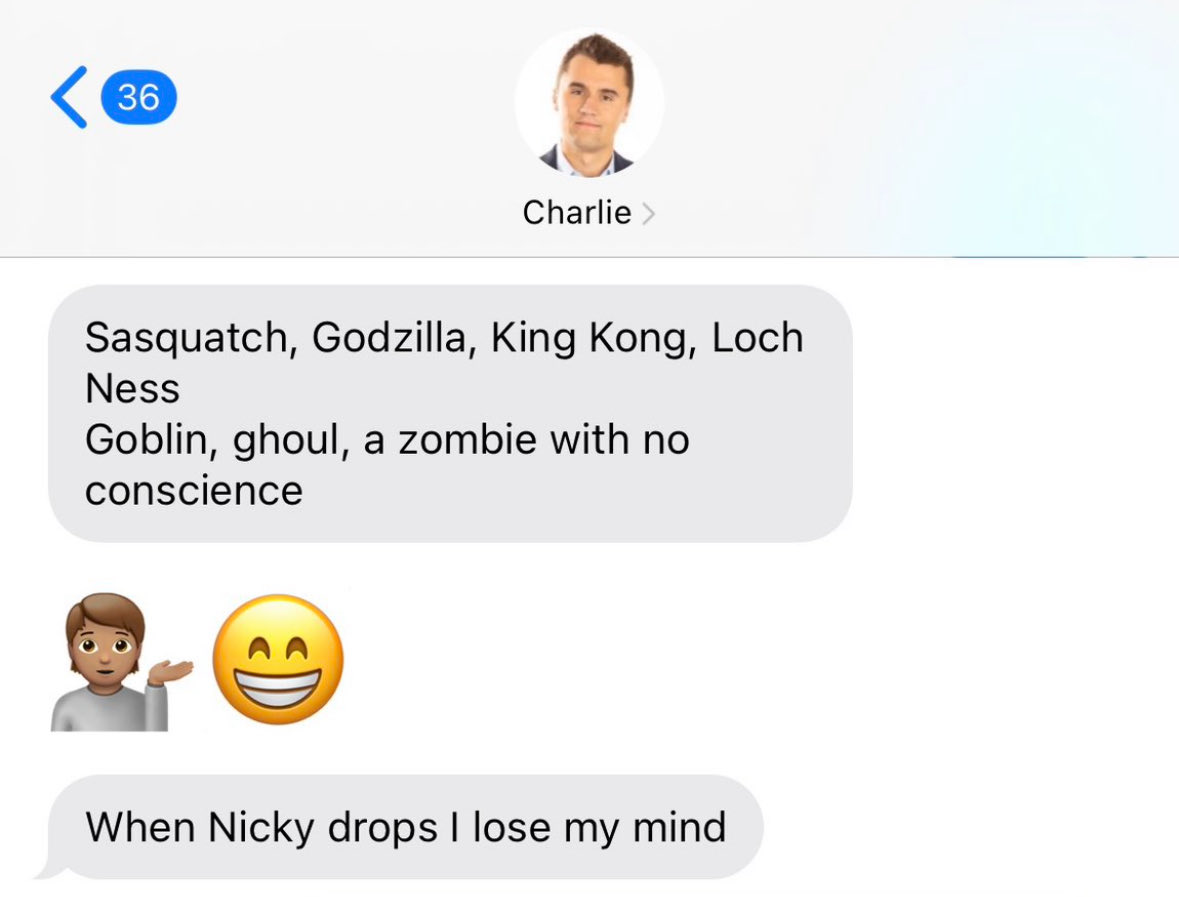 yungscapegoat's tweet image. the concept of receiving this text