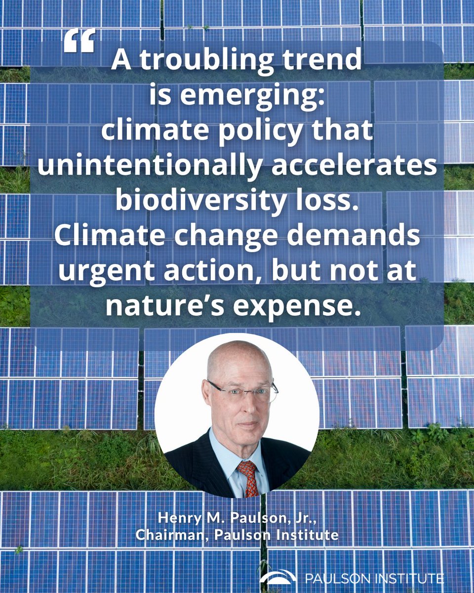 PaulsonInst's tweet photo. Climate and nature are inseparable, yet governance, policy, and finance for addressing these two crises remain siloed, with a disproportionate emphasis on climate change.

Read PI's recommendations for aligning climate and biodiversity governance: https://t.co/6dqgBwIQmB https://t.co/kdBkZkkbvk